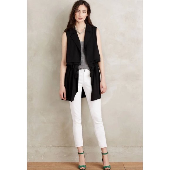 Anthropologie Black Vest - Picture 1 of 13